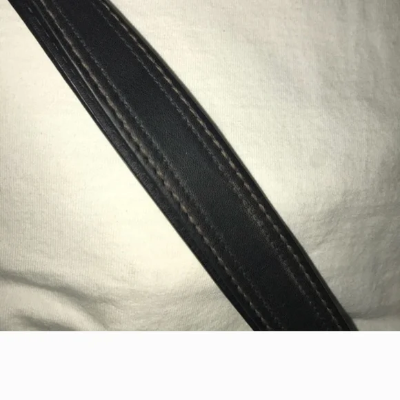 Coach Hampton F11196 Black Leather Bag Purse - Picture 6 of 10